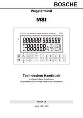 Bosche MSI Technisches Handbuch
