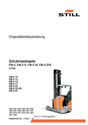 Still FM-X 25 Originalbetriebsanleitung