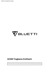 Bluetti AC300 Benutzerhandbuch