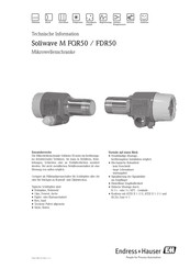 Endress+Hauser Soliwave M FDR50 Technische Information