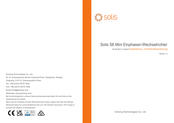 SOLIS S6-GR1P1K-M Installation Und Betriebsanleitung