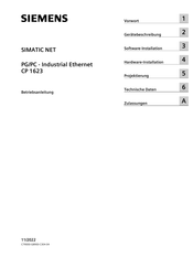 Siemens SIMATIC NET CP 1623 Betriebsanleitung