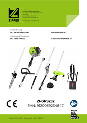 Zipper Maschinen ZI-GPS252 Betriebsanleitung