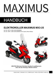 MAXIMUS MX3-25 2023 Handbuch