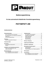 Panduit PAT1M Bedienungsanleitung