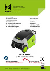 Zipper ZI-STE3000IV Betriebsanleitung