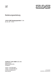 Jung BT 17181-Serie Bedienungsanleitung