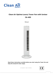 Clean Air Optima CA-405 Bedienungsanleitung