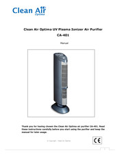 Clean Air Optima CA-401 Bedienungsanleitung