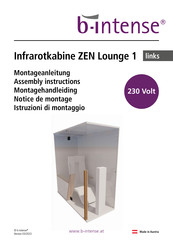 b-intense 1 Montageanleitung