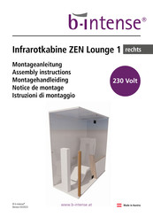 b-intense 1 Montageanleitung