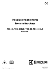 Electrolux Professional TD6-45 Installationsanleitung