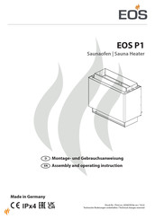 Eos P1 Montage- Und Gebrauchsanweisungen