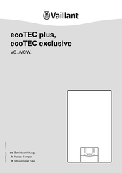 Vaillant ecoTEC plus VC 25CS/1-7 I Betriebsanleitung