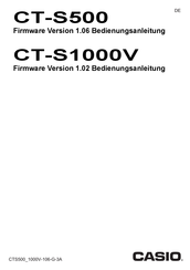 Casio Casiotone CT-S500 Firmware-Handbuch