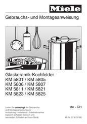 Miele KM 5823 Gebrauchs- Und Montageanweisung