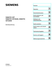 Siemens SIMATIC IOT2040 Betriebsanleitung