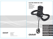 Carat MS-1600 Gebrauchsanweisung