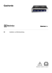 Electrolux Professional thermaline MBGC OVI-Serie Installation Und Betriebsanleitung
