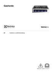 Electrolux Professional thermaline MAGW OPO-Serie Installation Und Betriebsanleitung