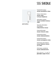 SSS Siedle AHTV 870-0 Produktinformation