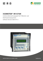 Bender ISOMETER IR1575H Handbuch