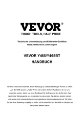 VEVOR Y468BT Handbuch
