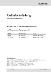 Binder 9010-0241 Betriebsanleitung