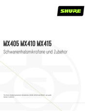 Shure Microflex MX405 Bedienungsanleitung