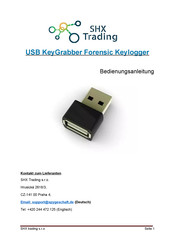KeeLog USB KeyGrabber Forensic Keylogger Bedienungsanleitung