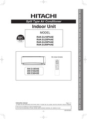 Hitachi RAK-DJ35PHAE Bedienungsanleitung