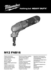 Milwaukee M12 FNB16 Originalbetriebsanleitung