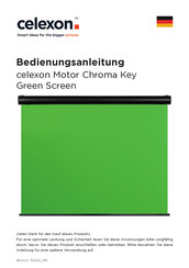celexon Motor Chroma Key Green Screen Bedienungsanleitung