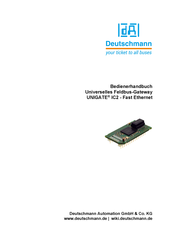 DEUTSCHMANN AUTOMATION UNIGATE IC2 Bedienerhandbuch