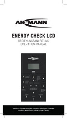 ANSMANN Energy Check LCD Bedienungsanleitung