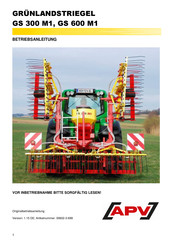 APV GS 600 M1 Betriebsanleitung