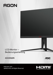 AOC AGON AG325QZN Bedienungsanleitung