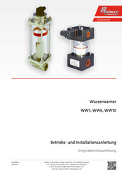 Buhler WW10 Betriebs- Und Installationsanleitung/Originalbetriebsanleitung