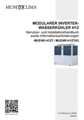 mundoclima H12-Serie Benutzer- Und Installationshandbuch