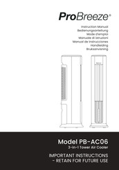 ProBreeze PB-AC06 Bedienungsanleitung