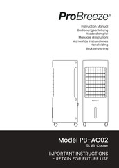 ProBreeze PB-AC02 Bedienungsanleitung