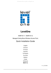 Levelone WAP-8111 Schnellinstallations-Anleitung