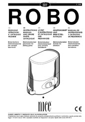 Nice ROBO Anleitungsheft Und Ersatzteilkatalog