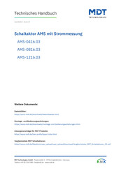 MDT Technologies AMS-0816.03 Technisches Handbuch