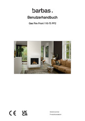 barbas Gas Fire Front 110-75 PF2 Benutzerhandbuch