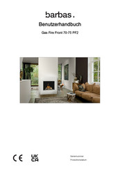 barbas Gas Fire Front 70-75 PF2 Benutzerhandbuch
