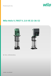 Wilo Helix V 2.0-VE 52 Einbau- Und Betriebsanleitung