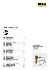 REMS CamScope HD Betriebsanleitung