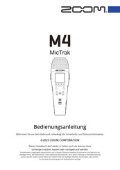 Zoom M4 MICTRAK Bedienungsanleitung