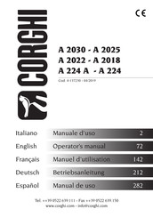 Corghi A 2022 Bedienungsanleitung